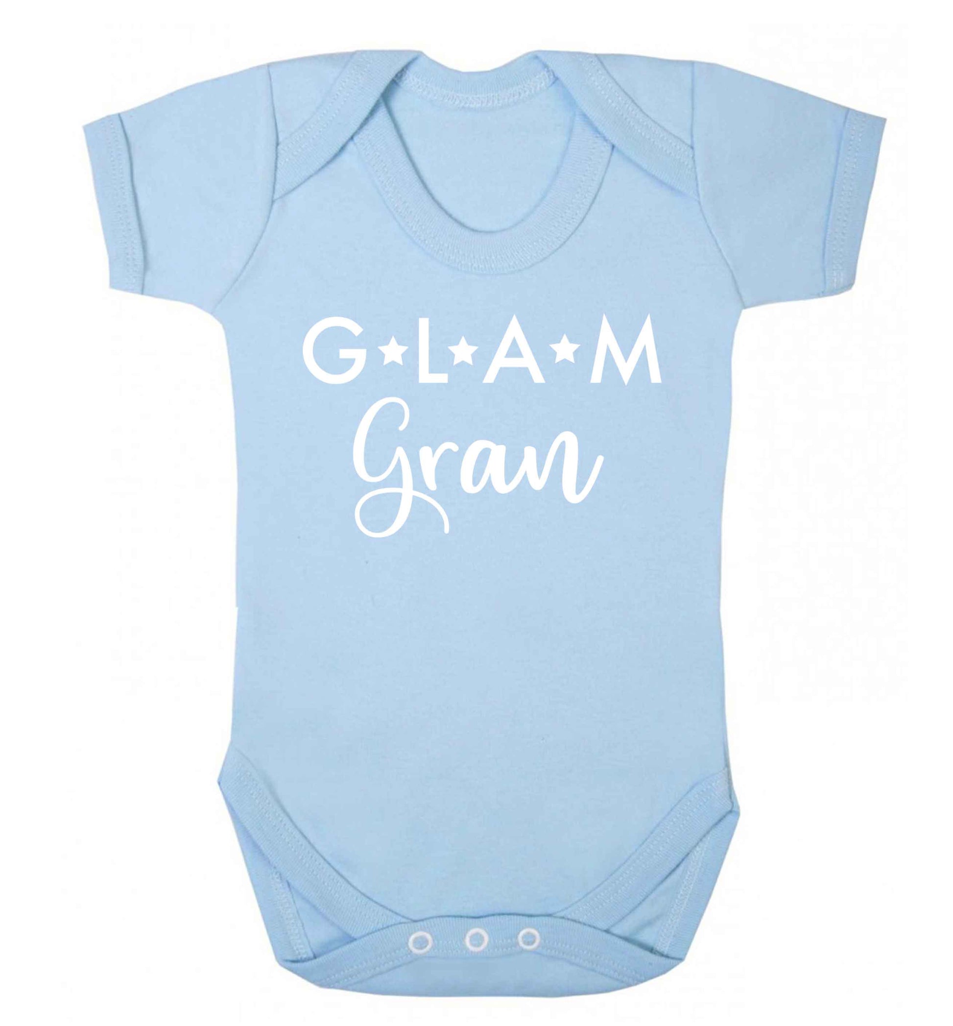 Glam Gran Baby Vest pale blue 18-24 months