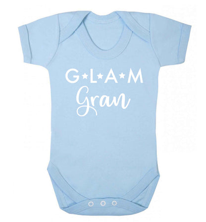 Glam Gran Baby Vest pale blue 18-24 months