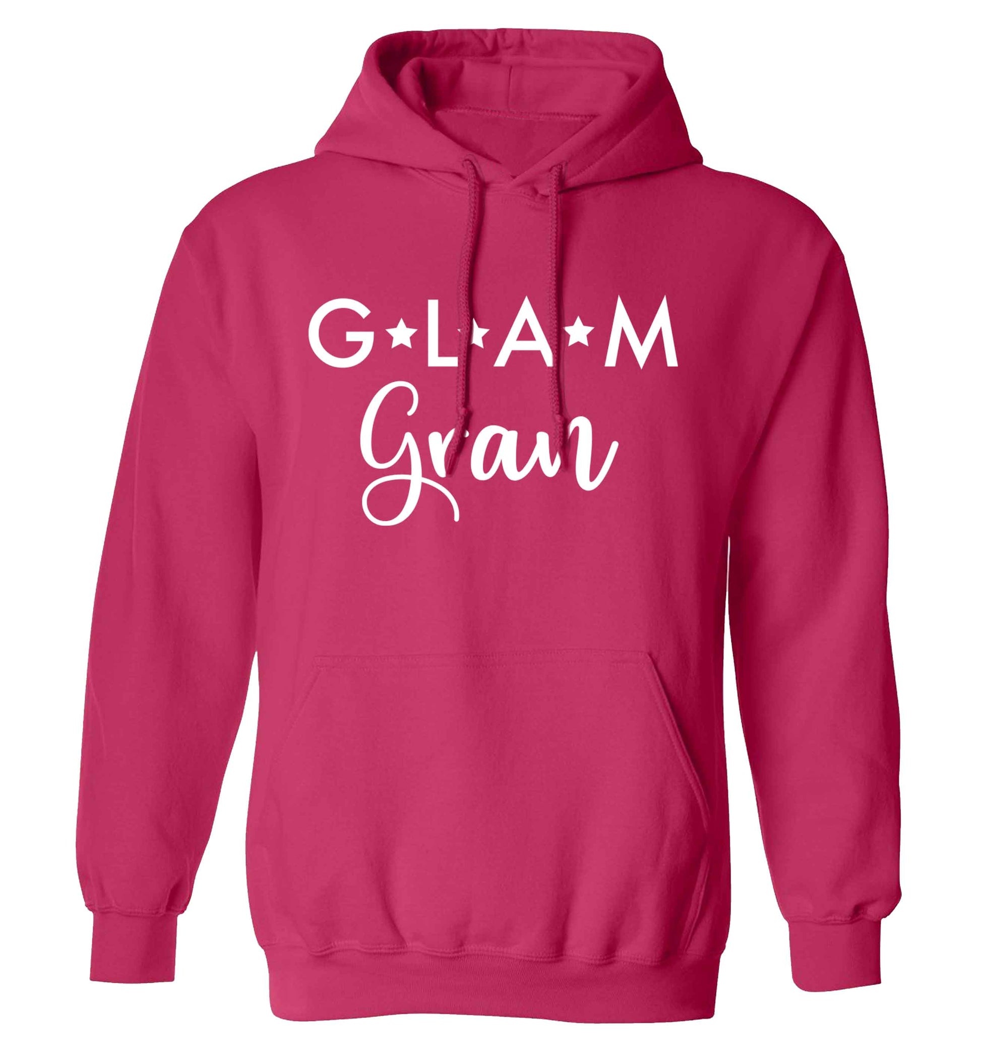 Glam Gran adults unisex pink hoodie 2XL