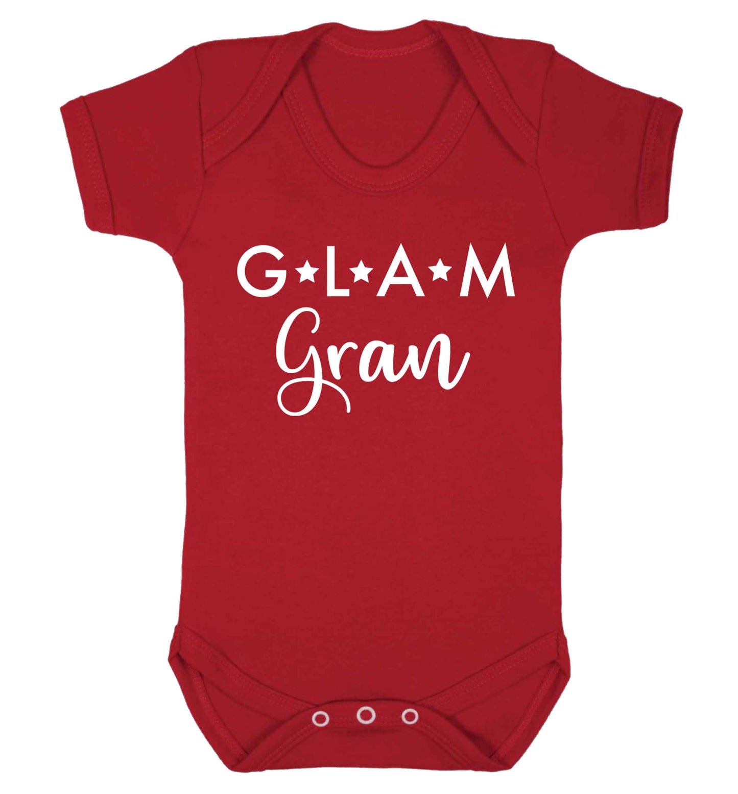 Glam Gran Baby Vest red 18-24 months