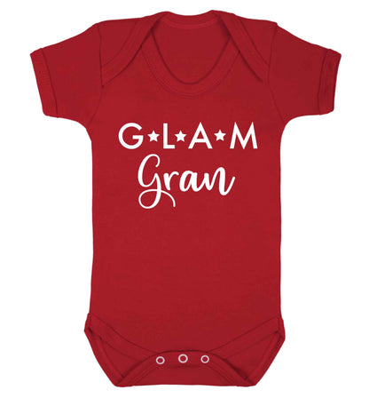 Glam Gran Baby Vest red 18-24 months