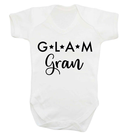 Glam Gran Baby Vest white 18-24 months