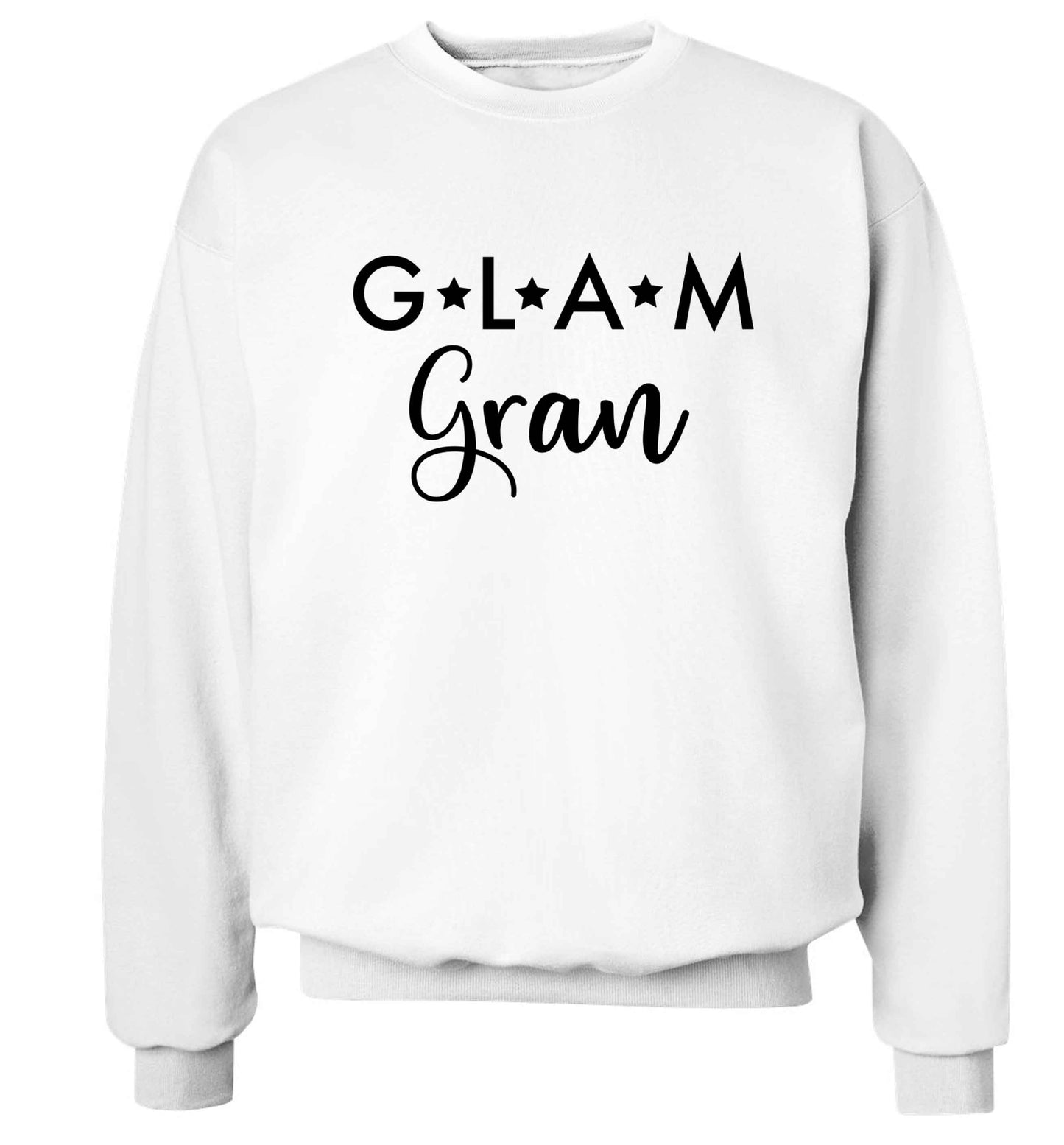 Glam Gran Adult's unisex white Sweater 2XL
