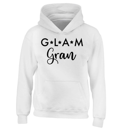 Glam Gran children's white hoodie 12-13 Years