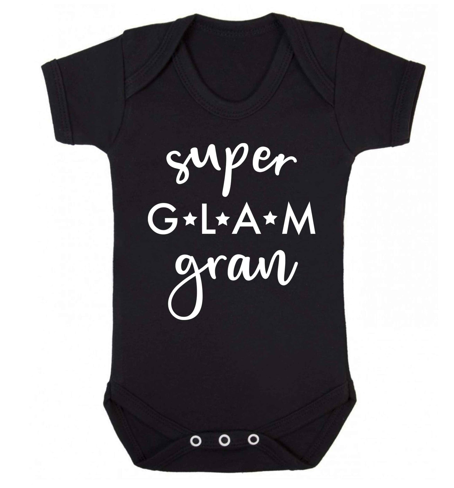 Super glam gran Baby Vest black 18-24 months