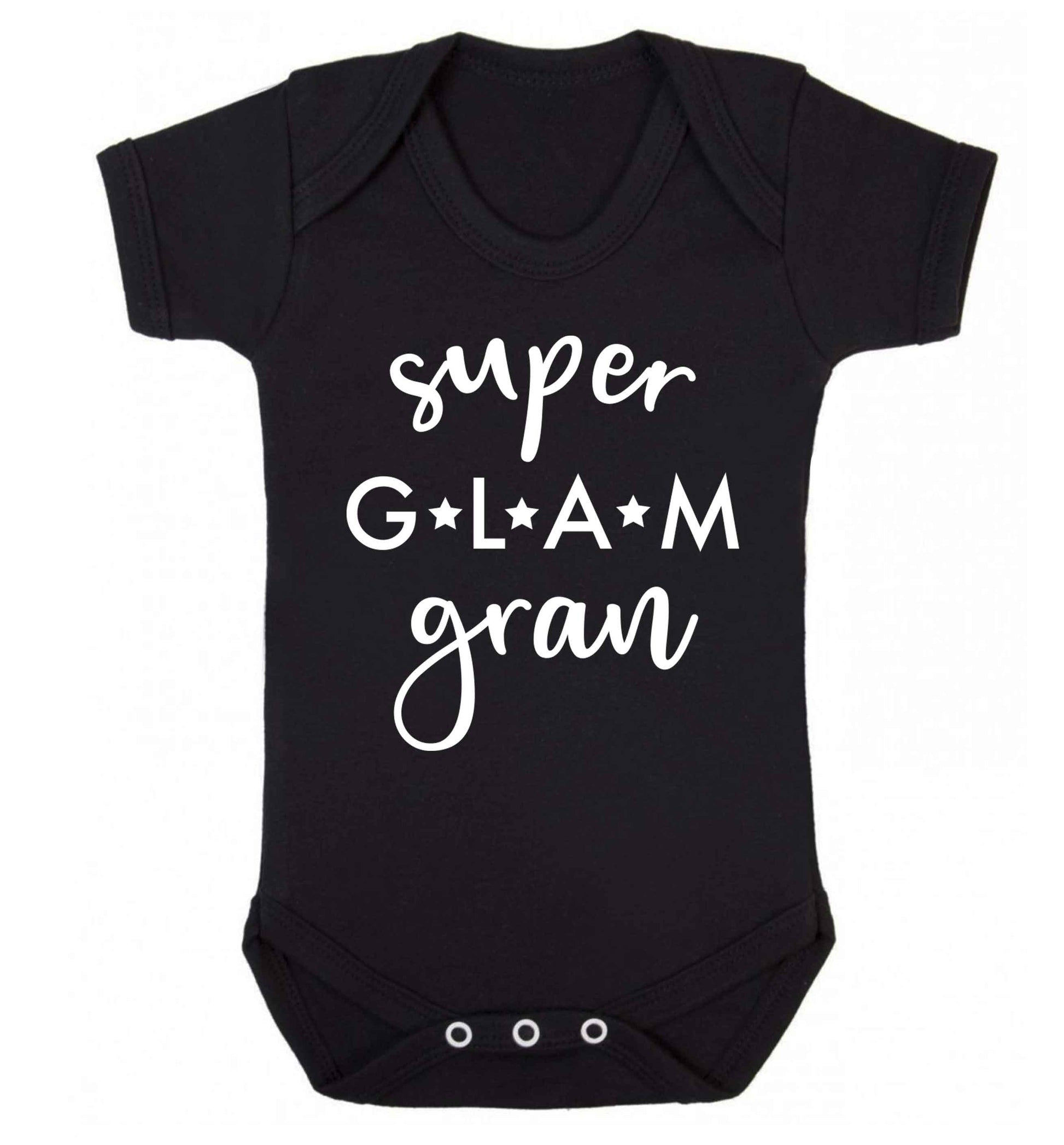 Super glam gran Baby Vest black 18-24 months