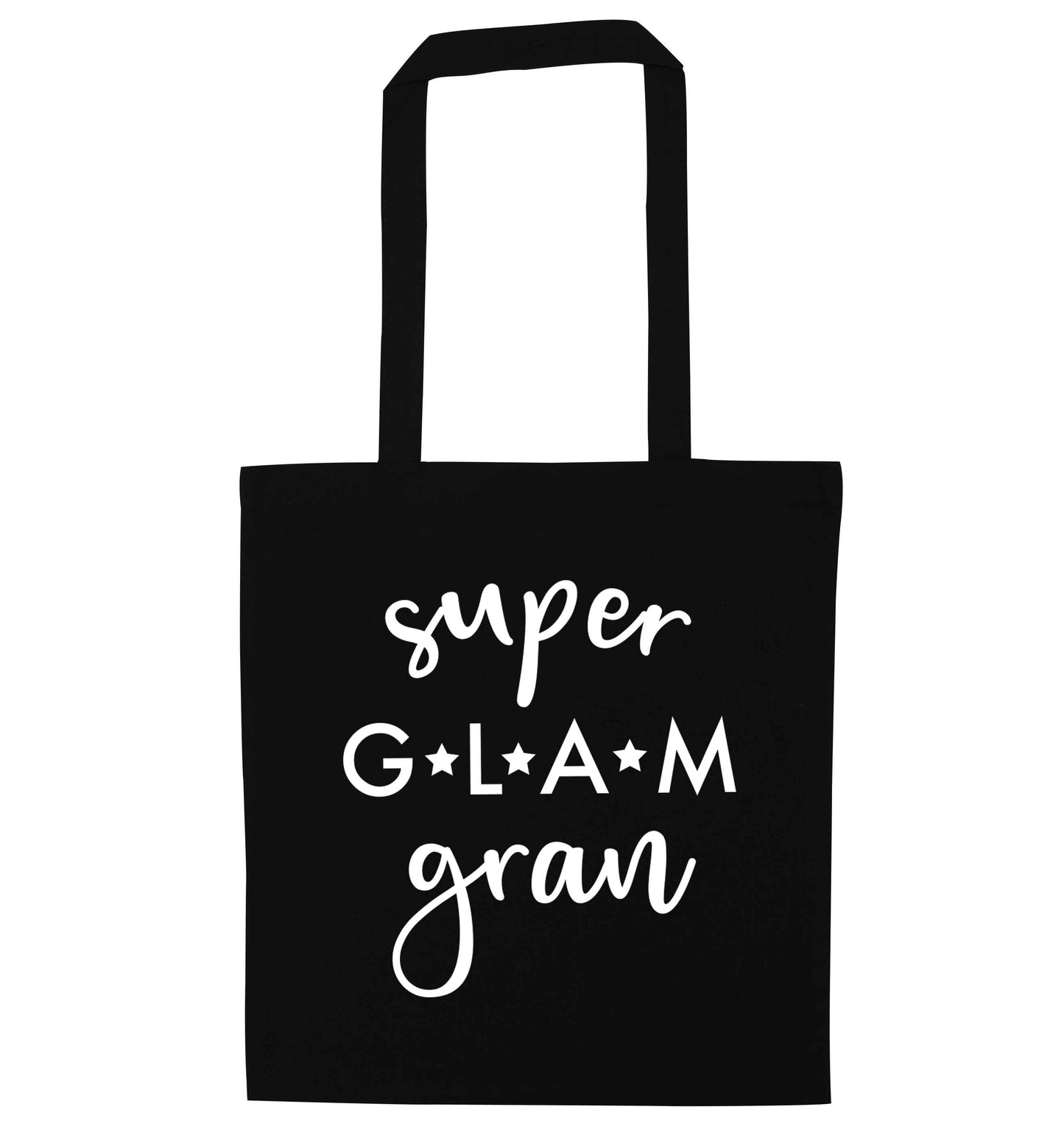Super glam gran black tote bag