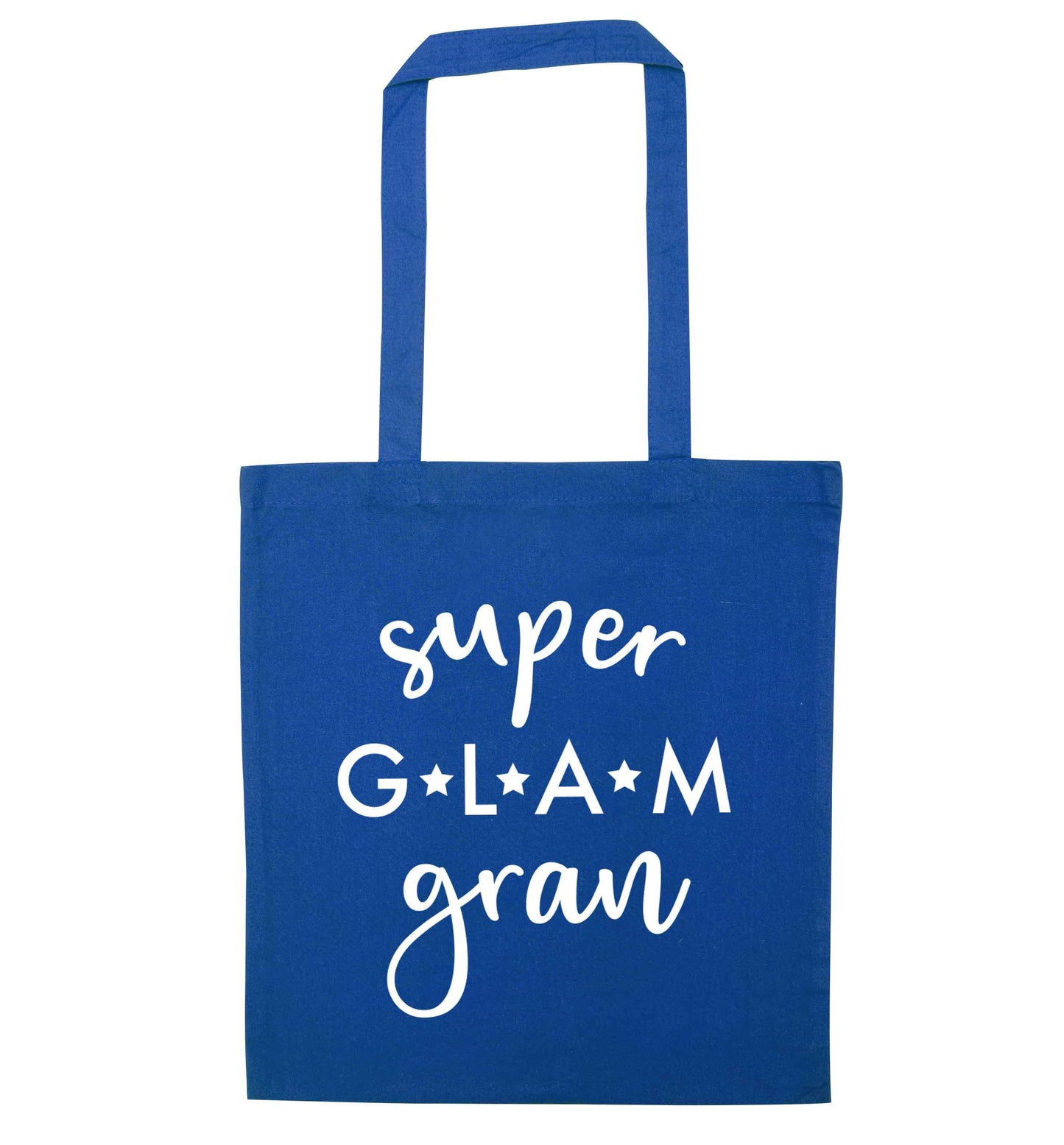 Super glam gran blue tote bag