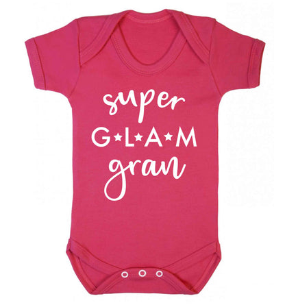 Super glam gran Baby Vest dark pink 18-24 months