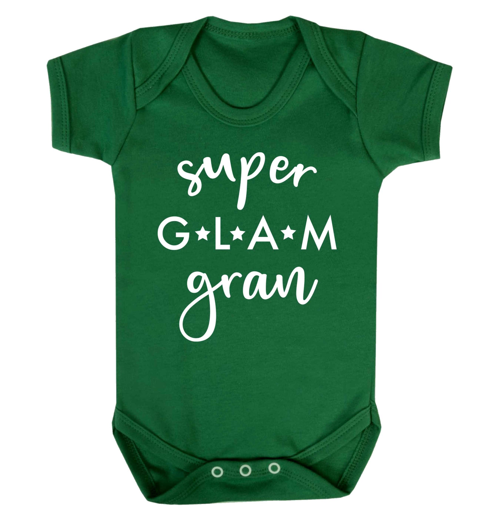 Super glam gran Baby Vest green 18-24 months