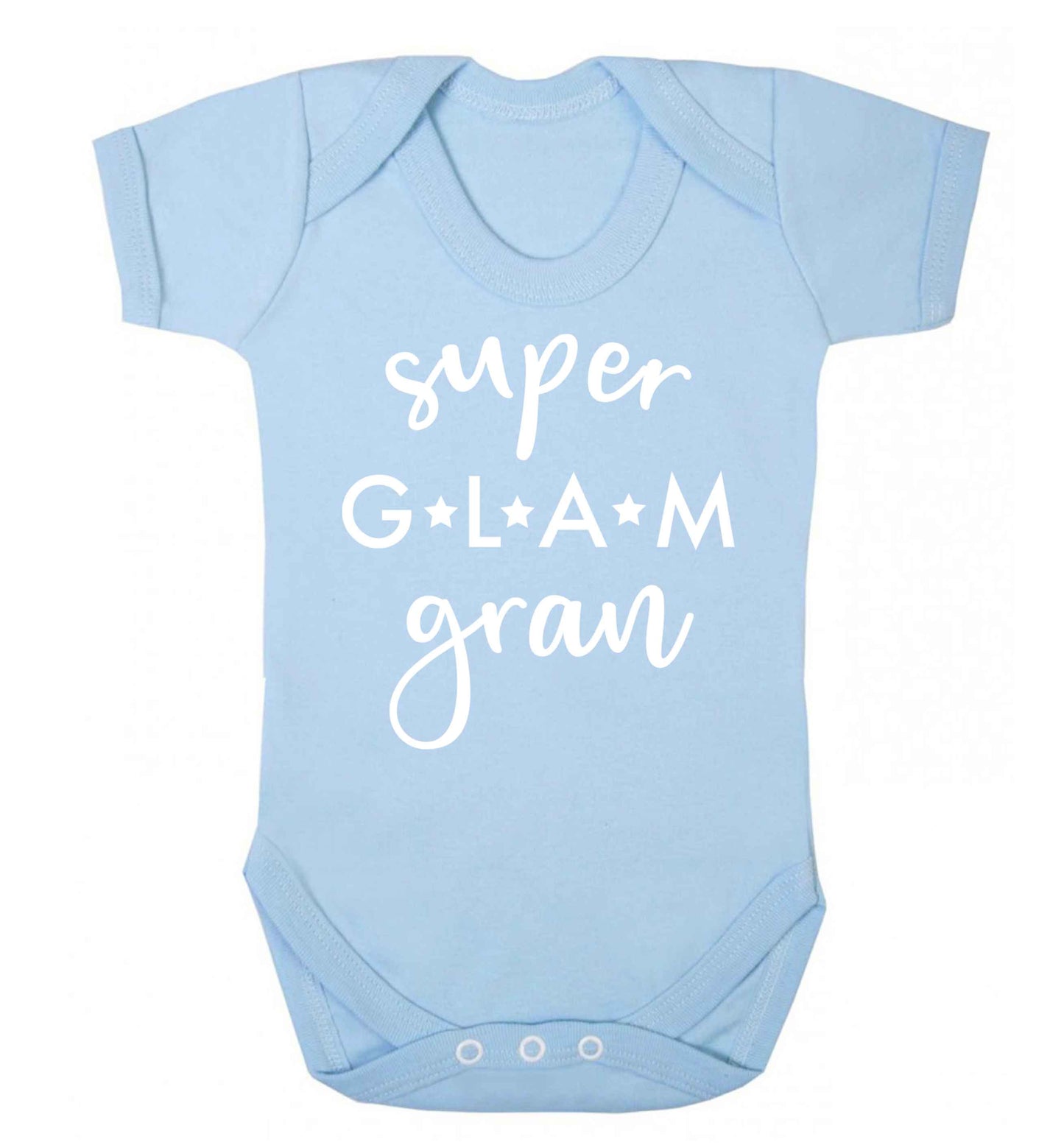 Super glam gran Baby Vest pale blue 18-24 months