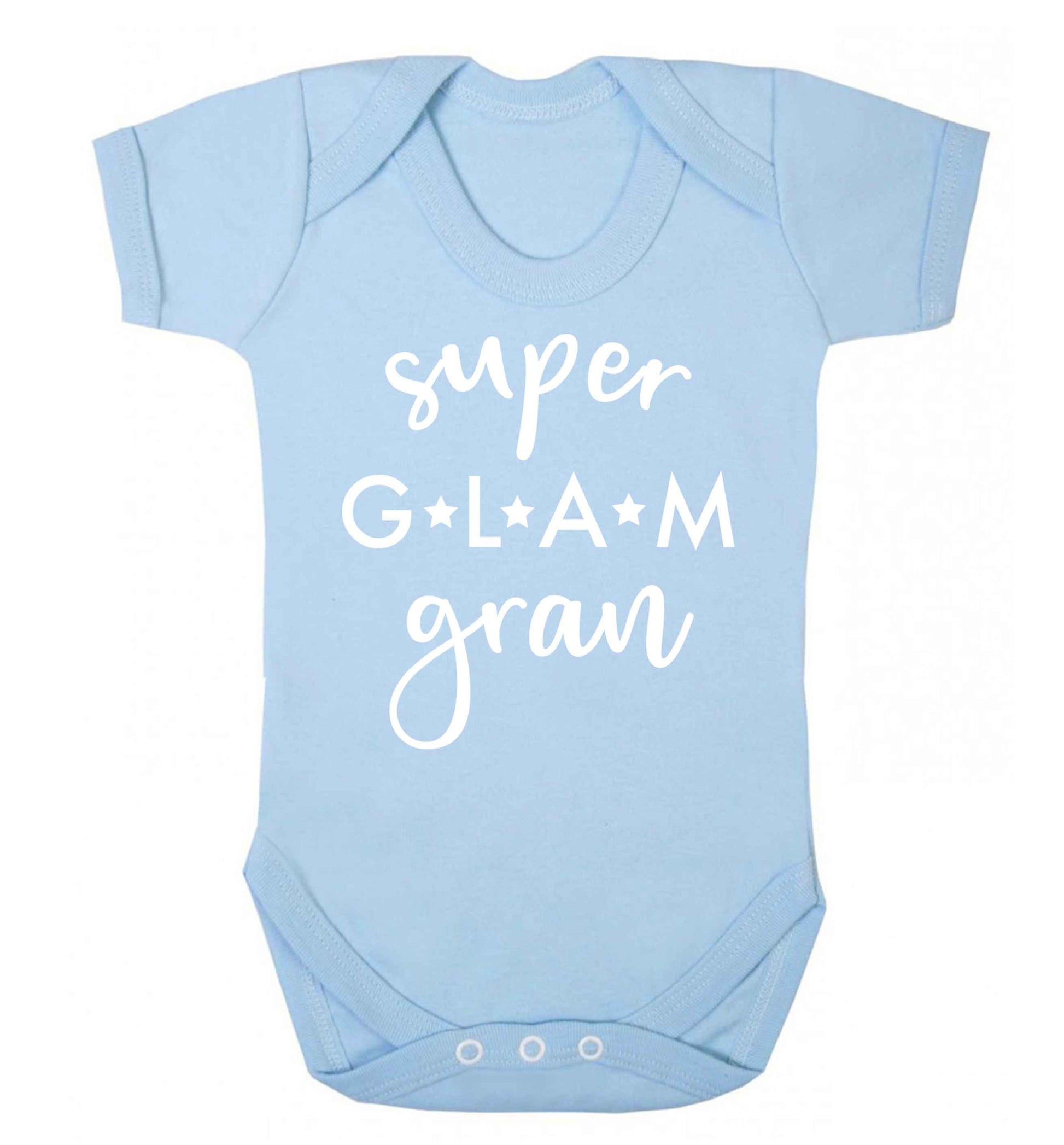Super glam gran Baby Vest pale blue 18-24 months