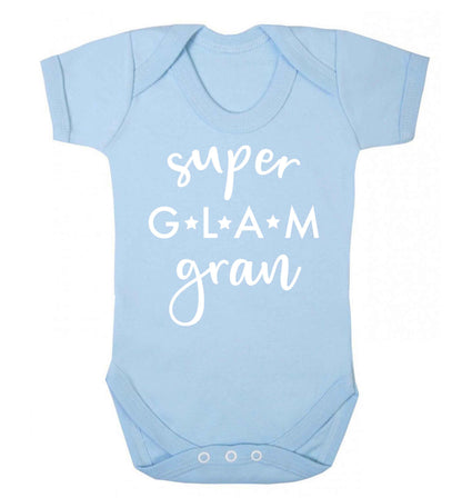 Super glam gran Baby Vest pale blue 18-24 months