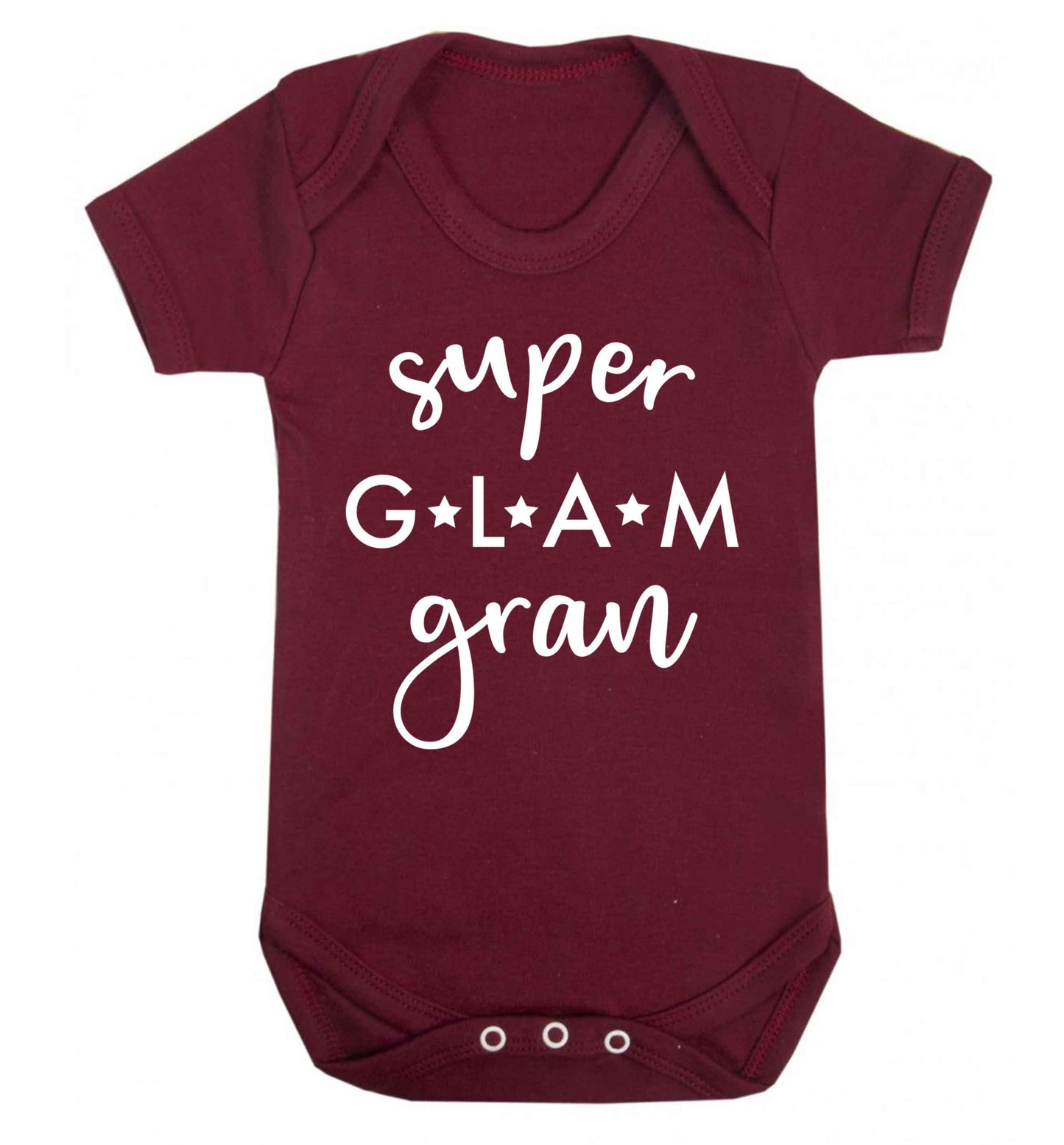 Super glam gran Baby Vest maroon 18-24 months