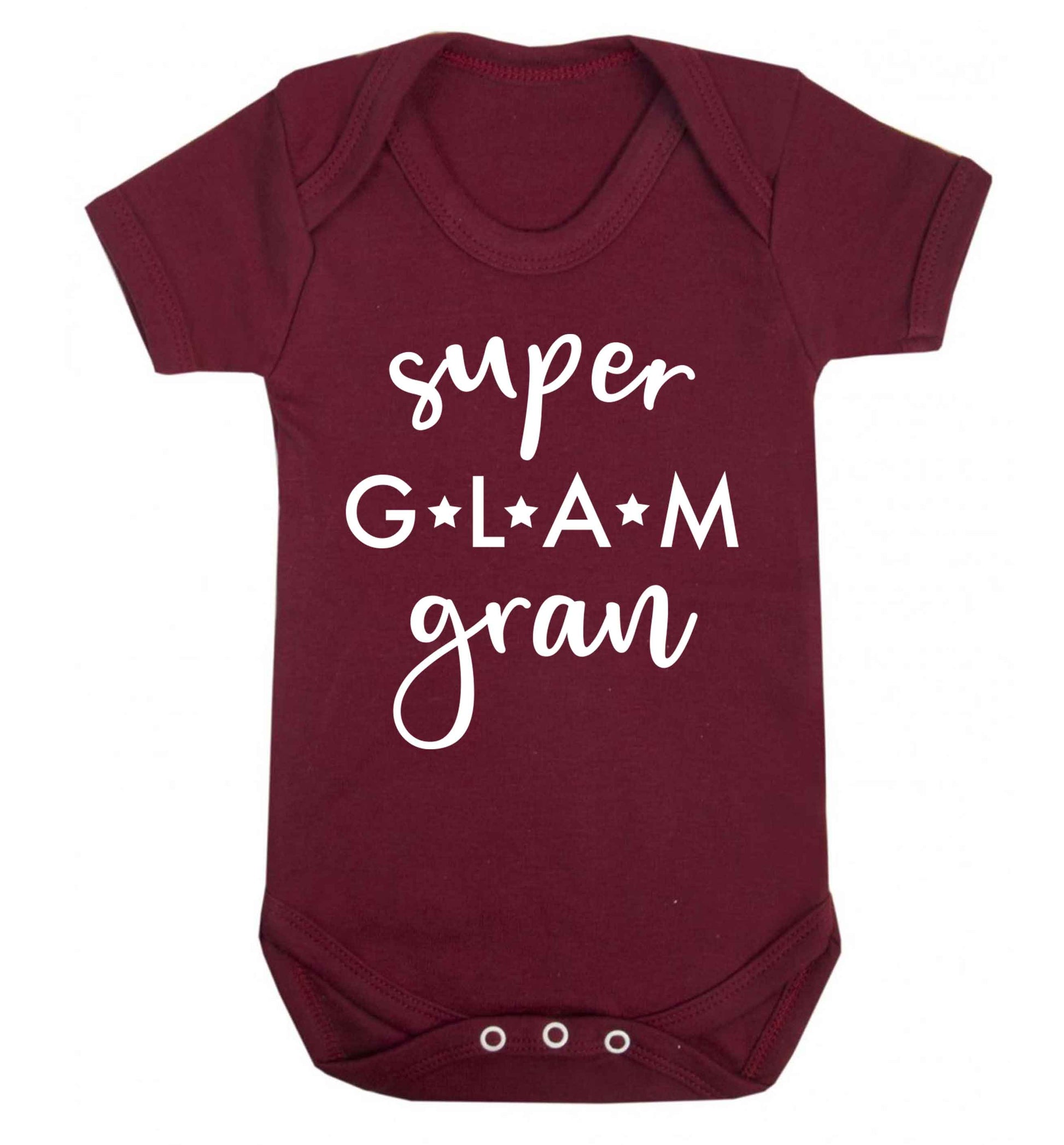 Super glam gran Baby Vest maroon 18-24 months