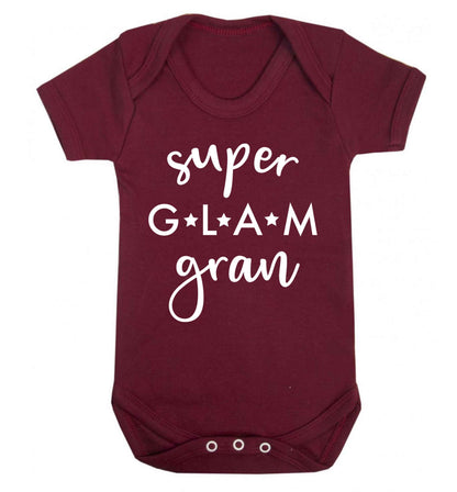 Super glam gran Baby Vest maroon 18-24 months