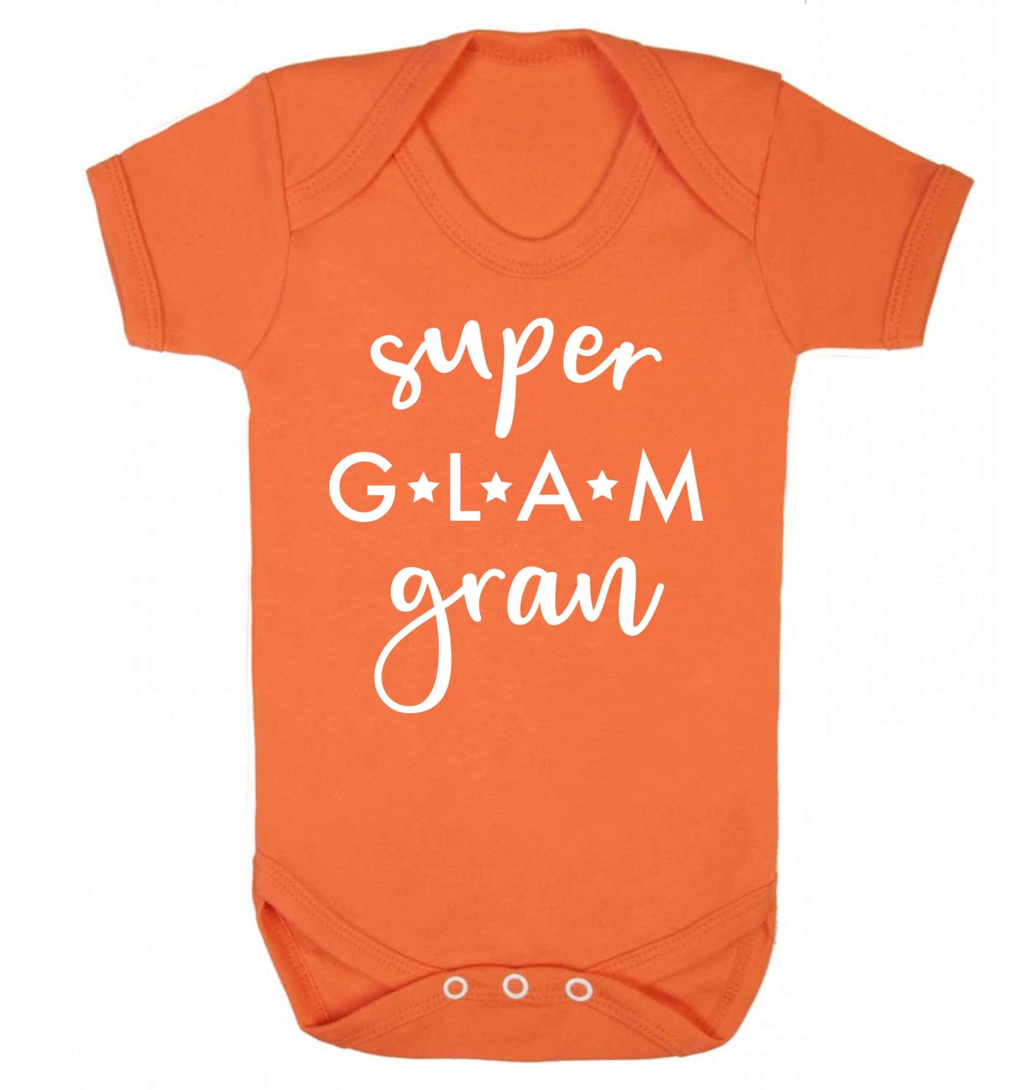 Super glam gran Baby Vest orange 18-24 months