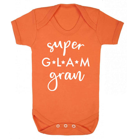 Super glam gran Baby Vest orange 18-24 months