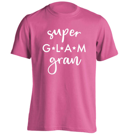 Super glam gran adults unisex pink Tshirt 2XL