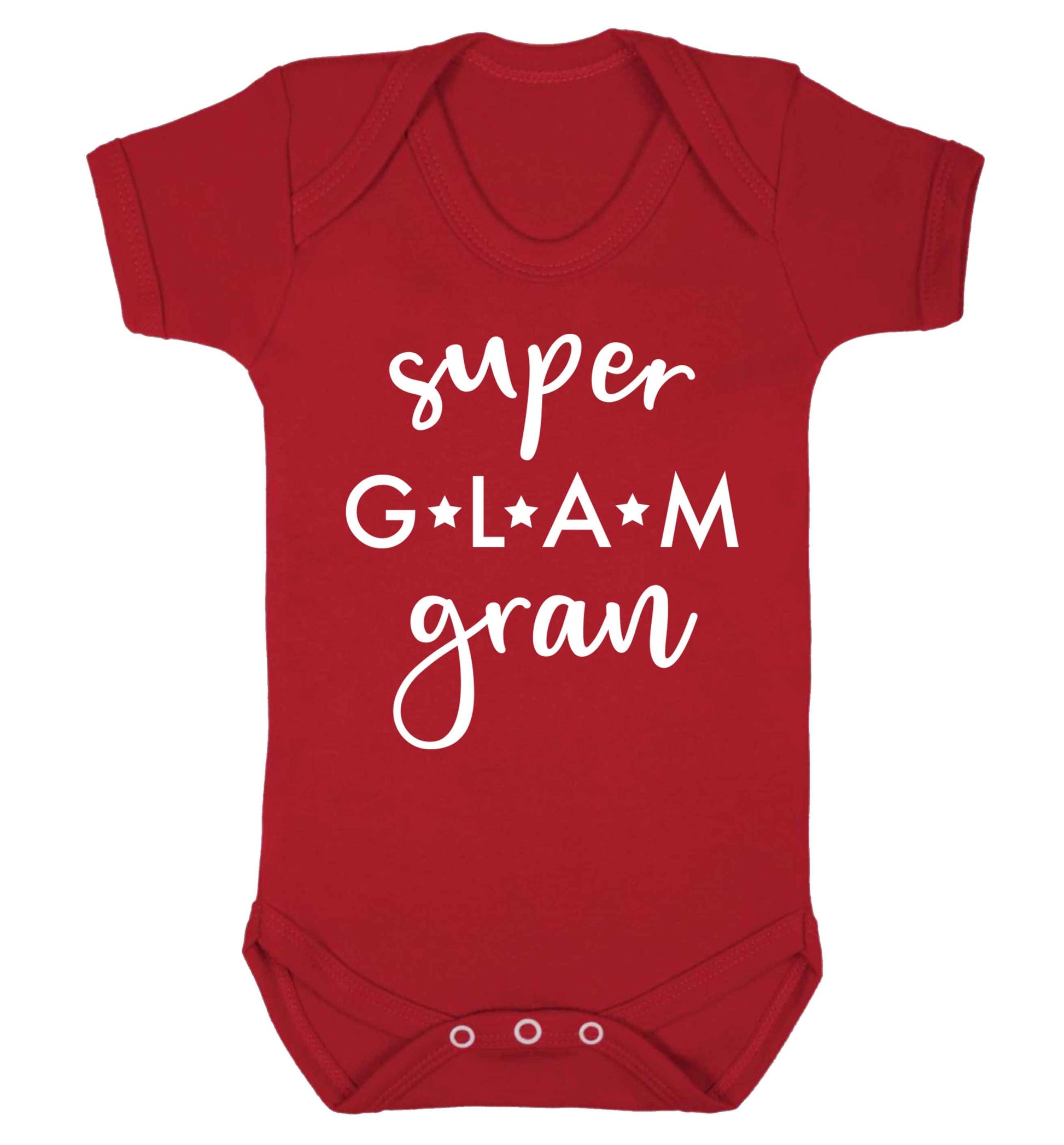 Super glam gran Baby Vest red 18-24 months