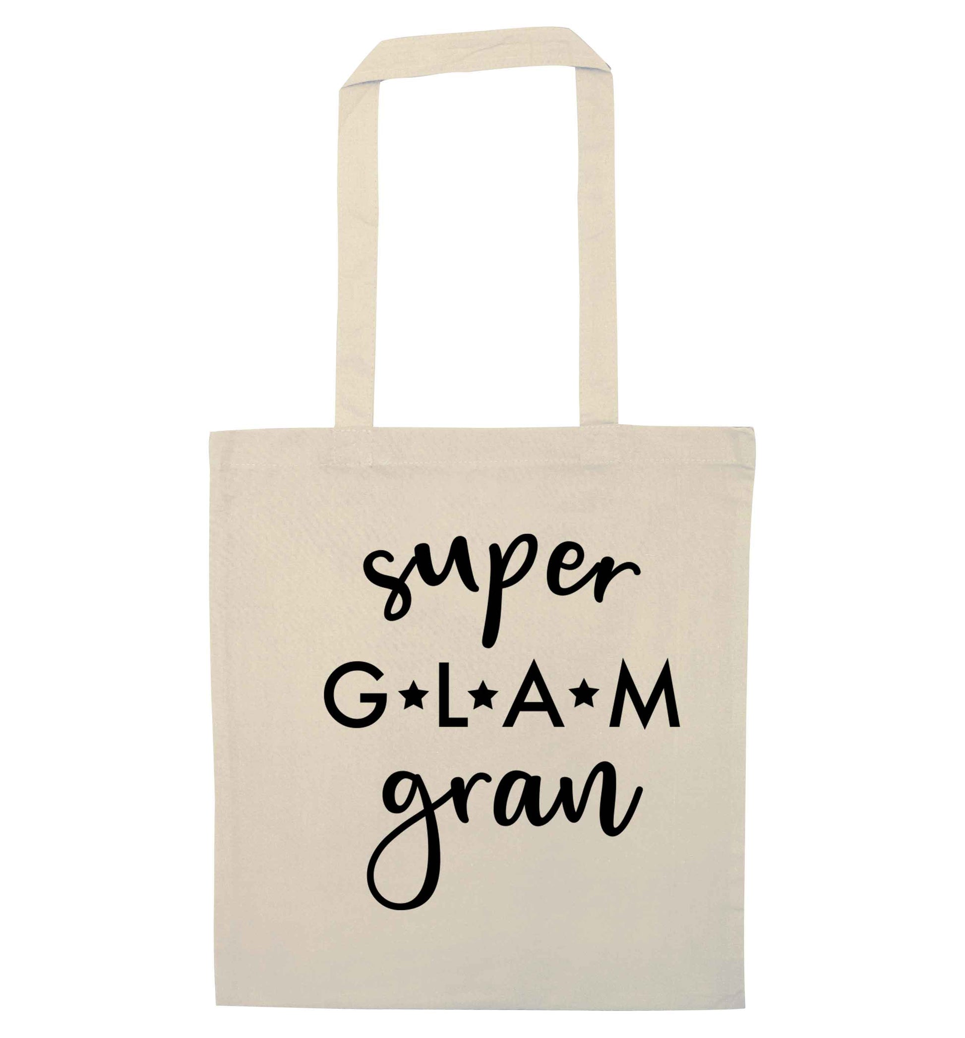 Super glam gran natural tote bag