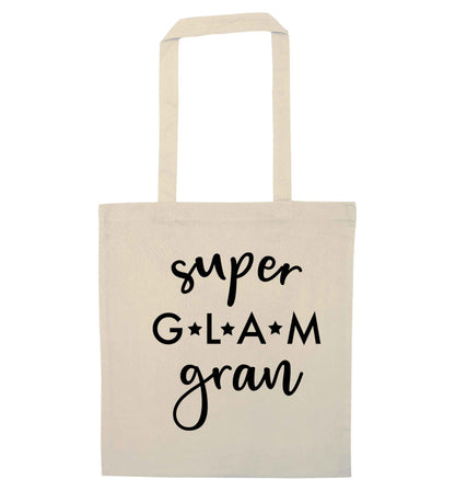 Super glam gran natural tote bag