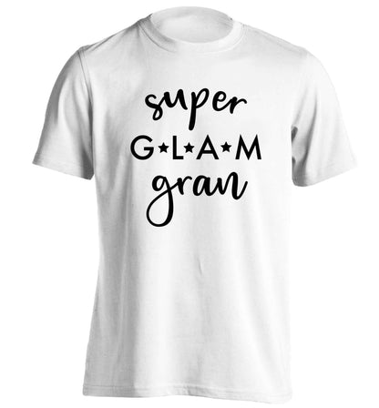 Super glam gran adults unisex white Tshirt 2XL