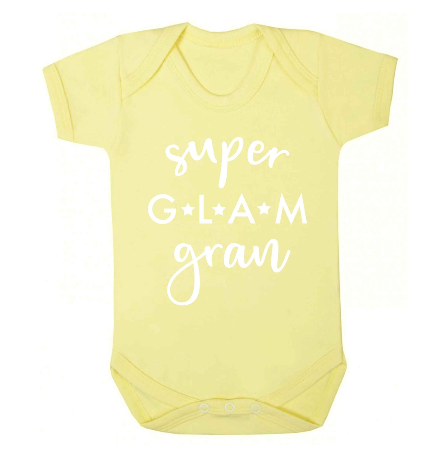 Super glam gran Baby Vest pale yellow 18-24 months