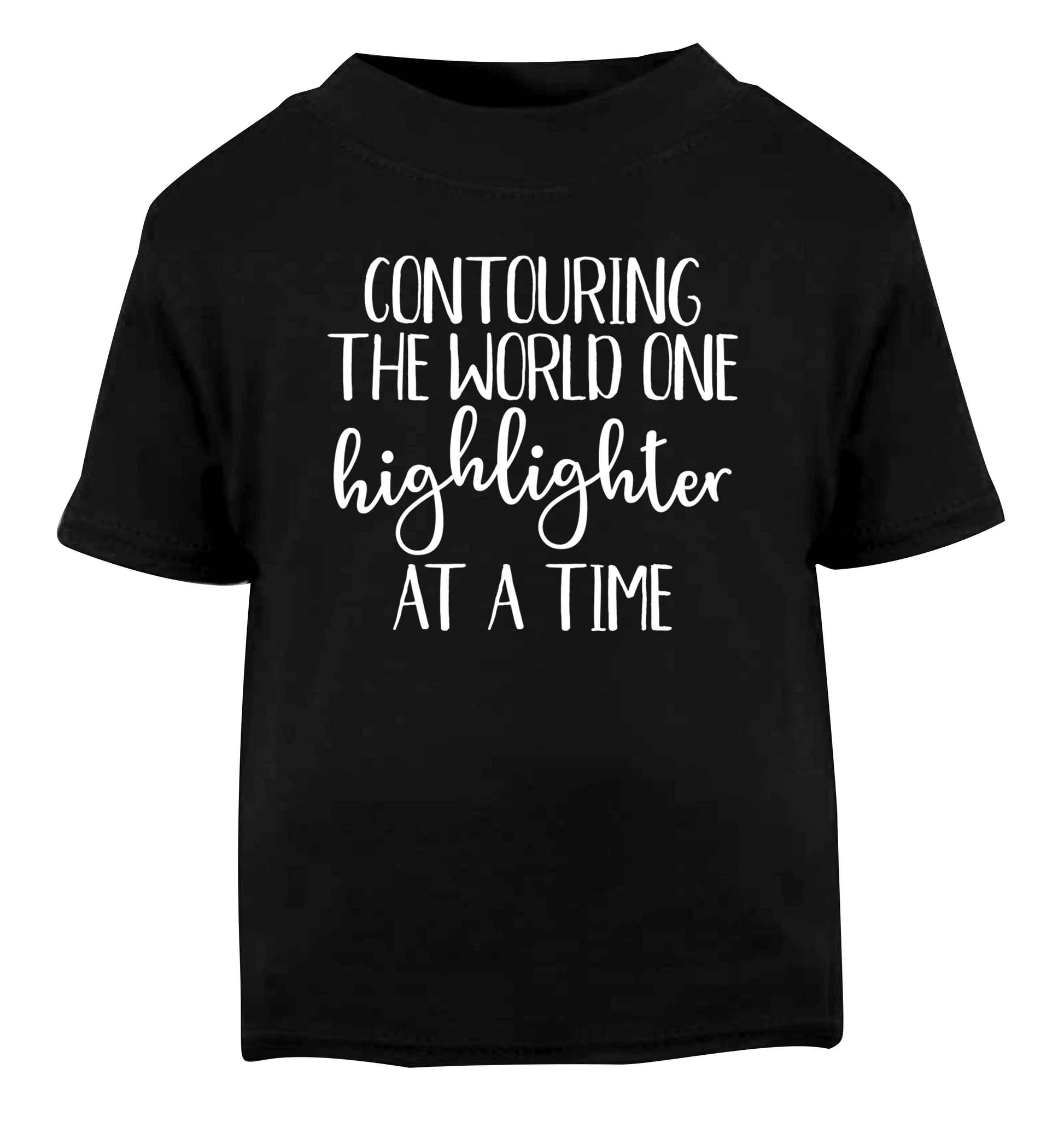 Contouring the world on highlighter at a time Black Baby Toddler Tshirt 2 years