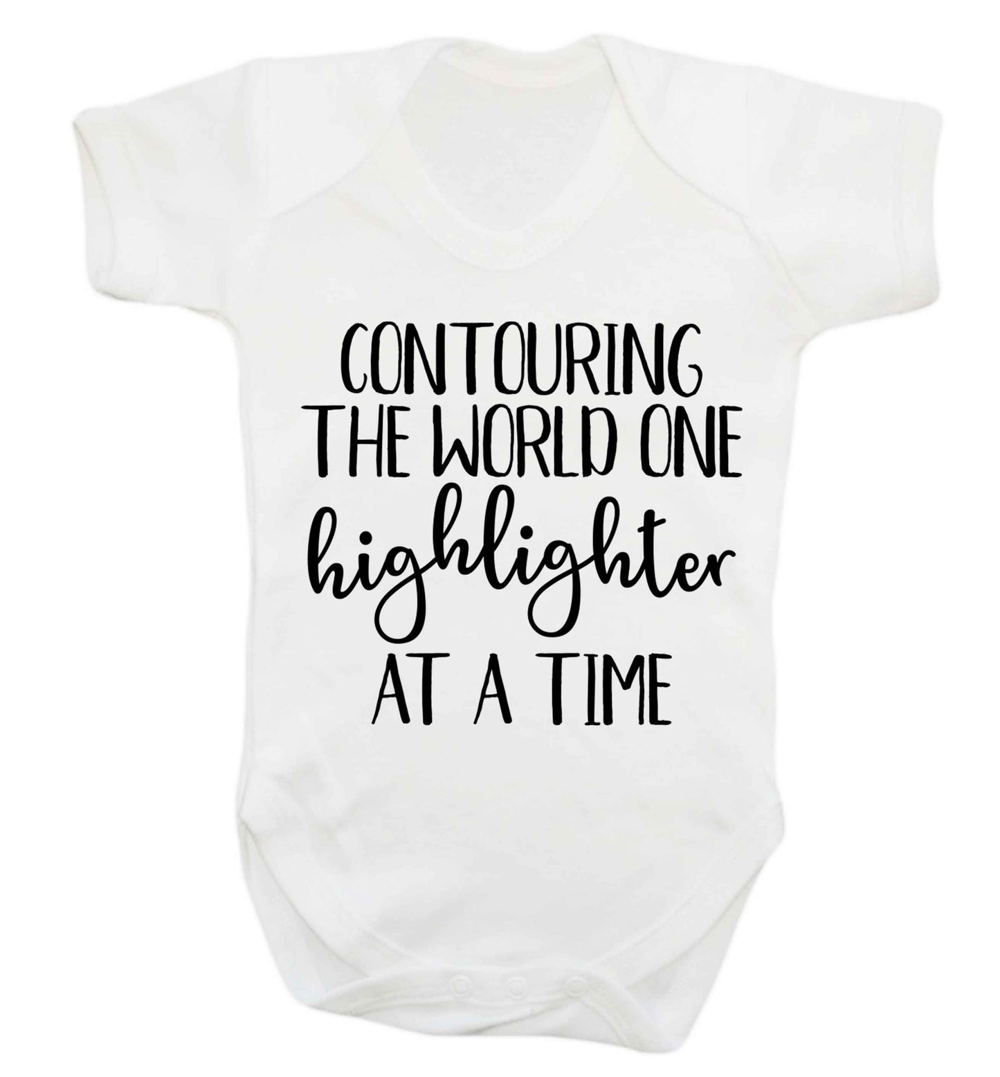 Contouring the world on highlighter at a time Baby Vest white 18-24 months