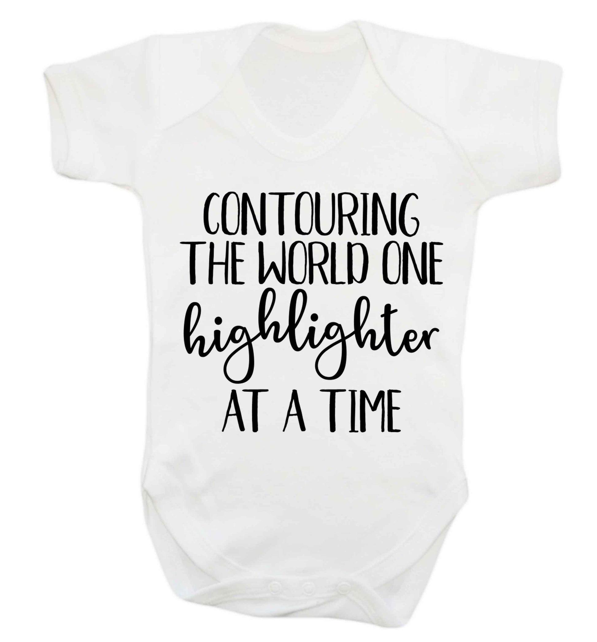 Contouring the world on highlighter at a time Baby Vest white 18-24 months