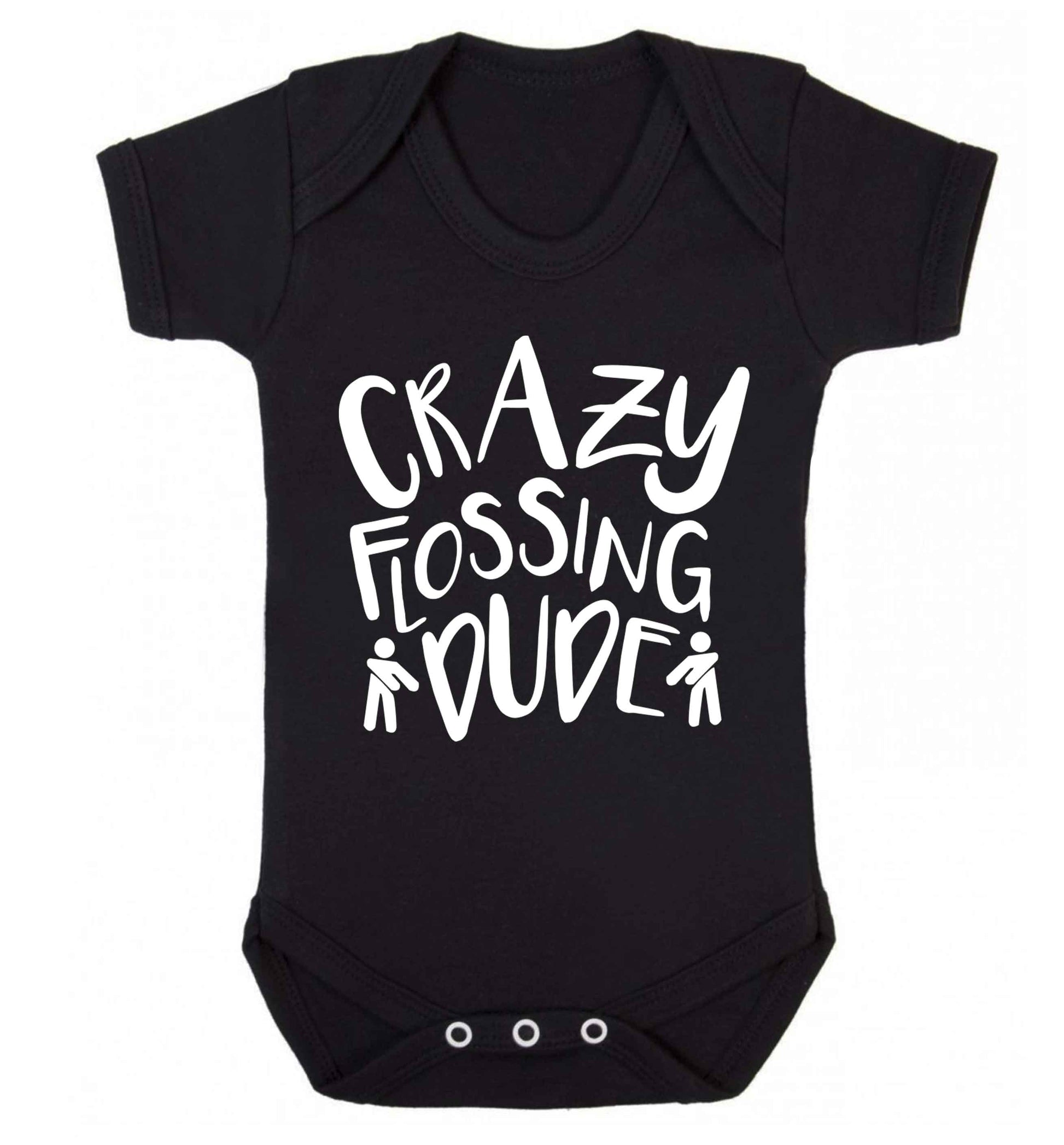 Crazy flossing dude Baby Vest black 18-24 months