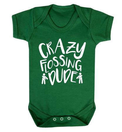Crazy flossing dude Baby Vest green 18-24 months