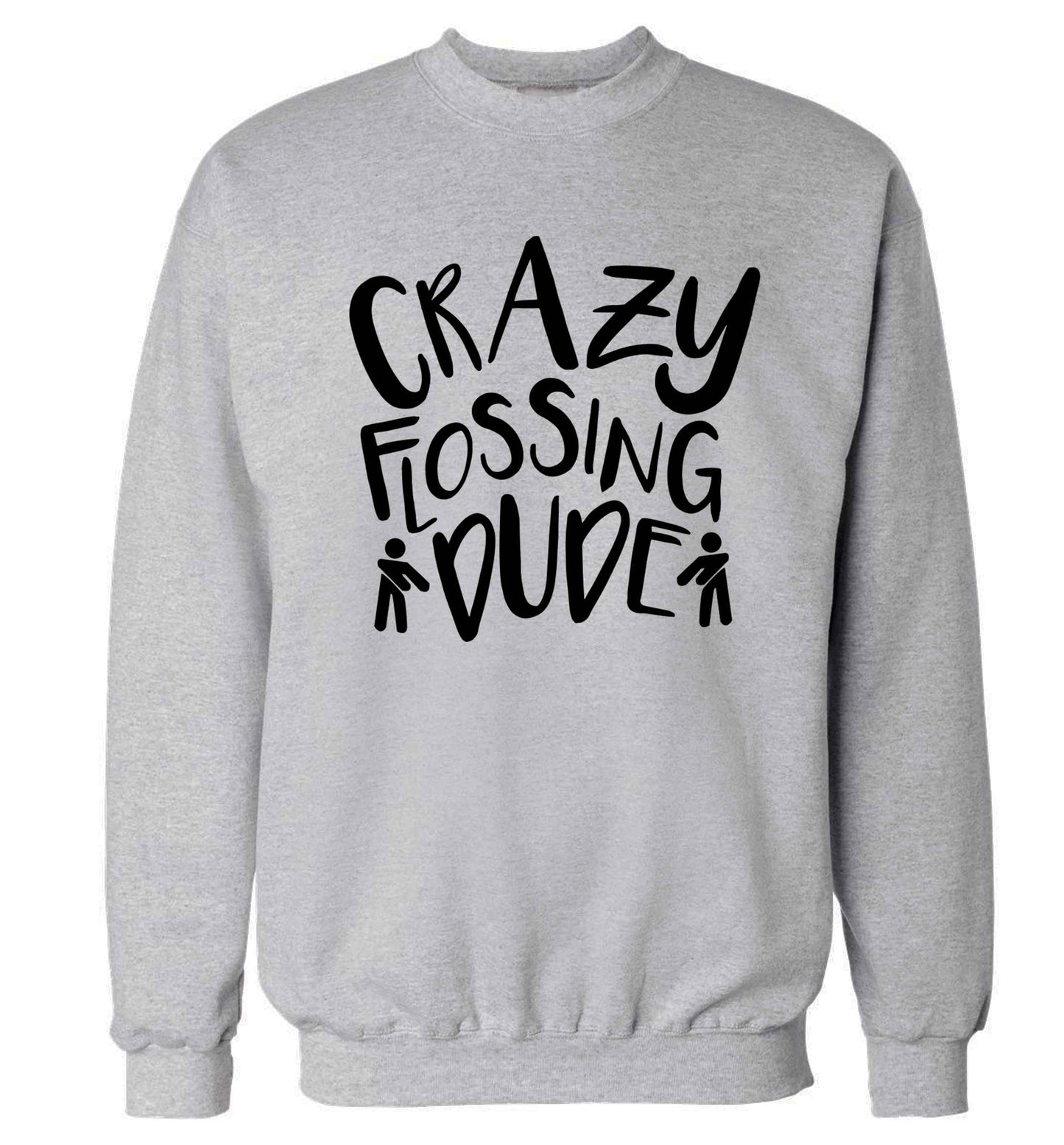 Crazy flossing dude Adult's unisex grey Sweater 2XL