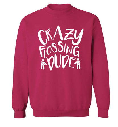 Crazy flossing dude Adult's unisex pink Sweater 2XL