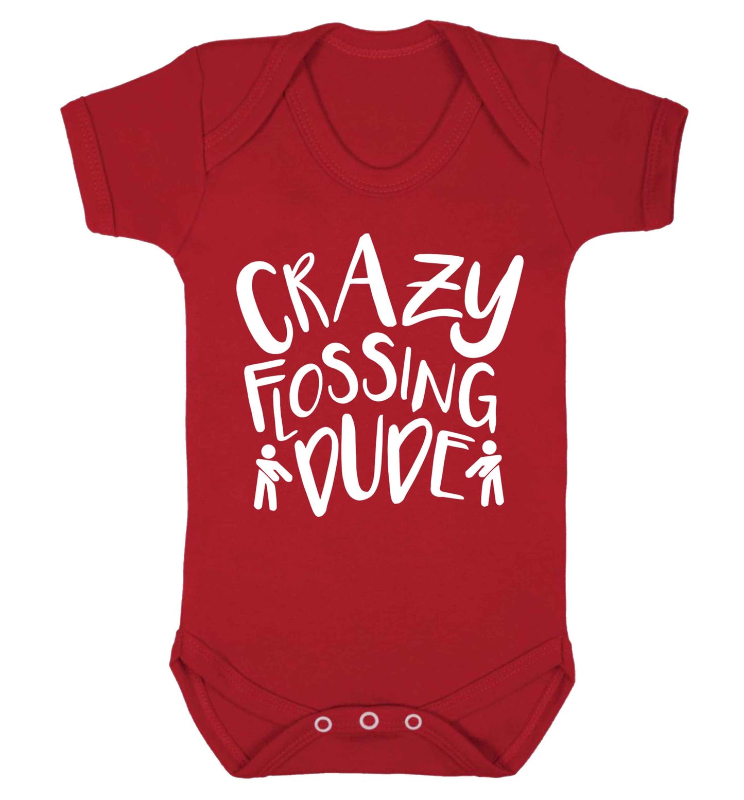 Crazy flossing dude Baby Vest red 18-24 months