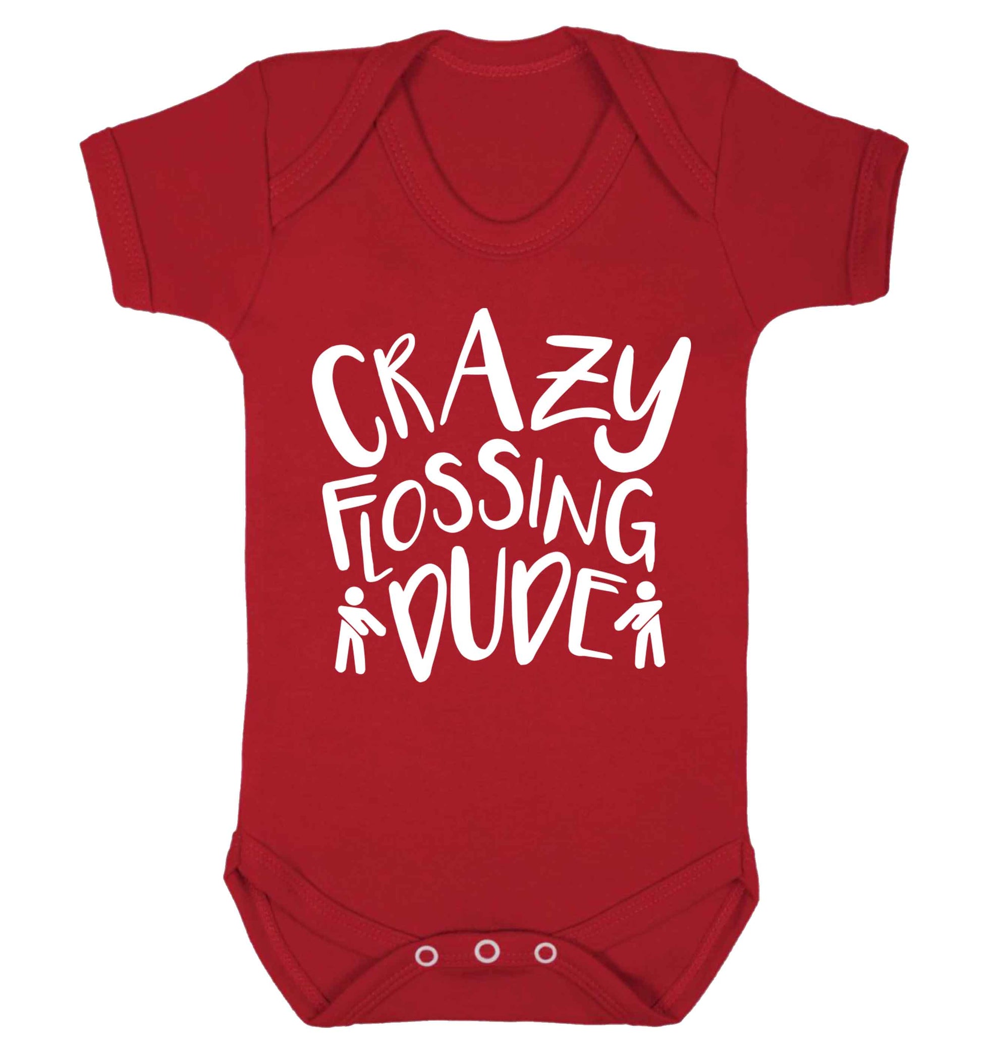 Crazy flossing dude Baby Vest red 18-24 months