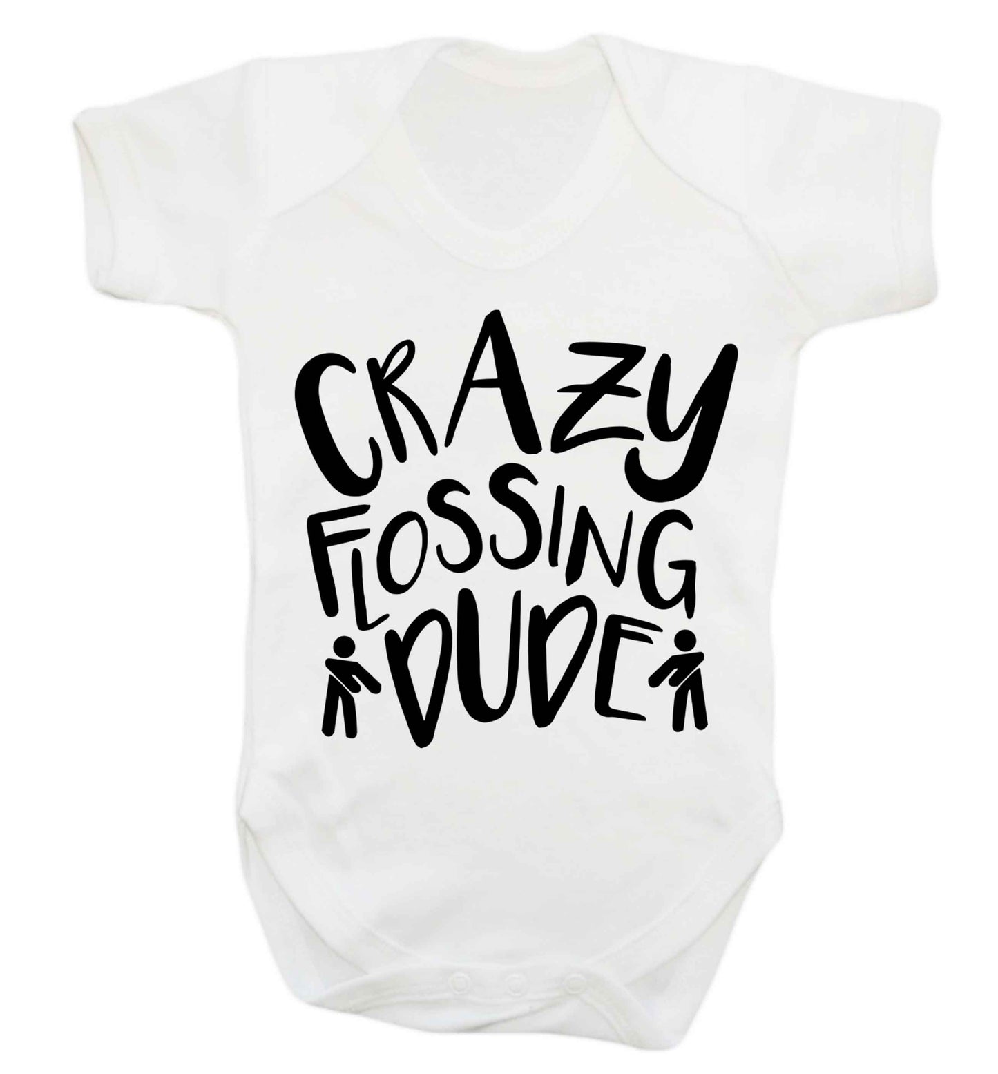 Crazy flossing dude Baby Vest white 18-24 months
