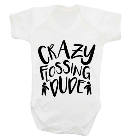 Crazy flossing dude Baby Vest white 18-24 months