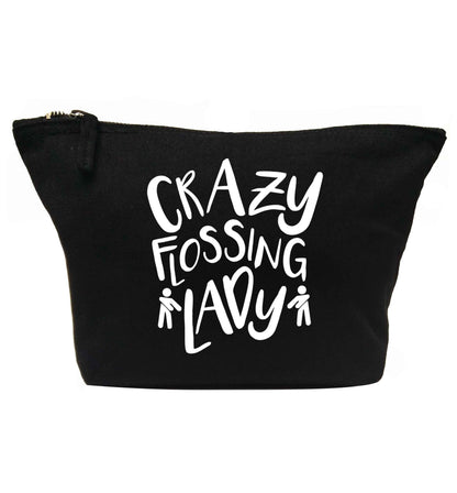 Crazy flossing lady | makeup / wash bag