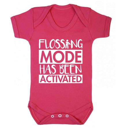 Flossing mode has been activated Baby Vest dark pink 18-24 months