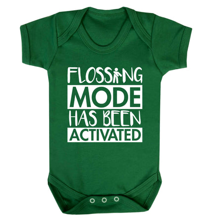 Flossing mode has been activated Baby Vest green 18-24 months