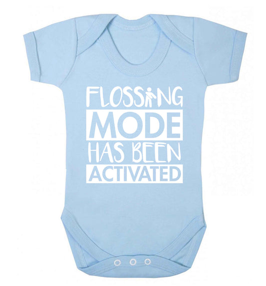 Flossing mode has been activated Baby Vest pale blue 18-24 months