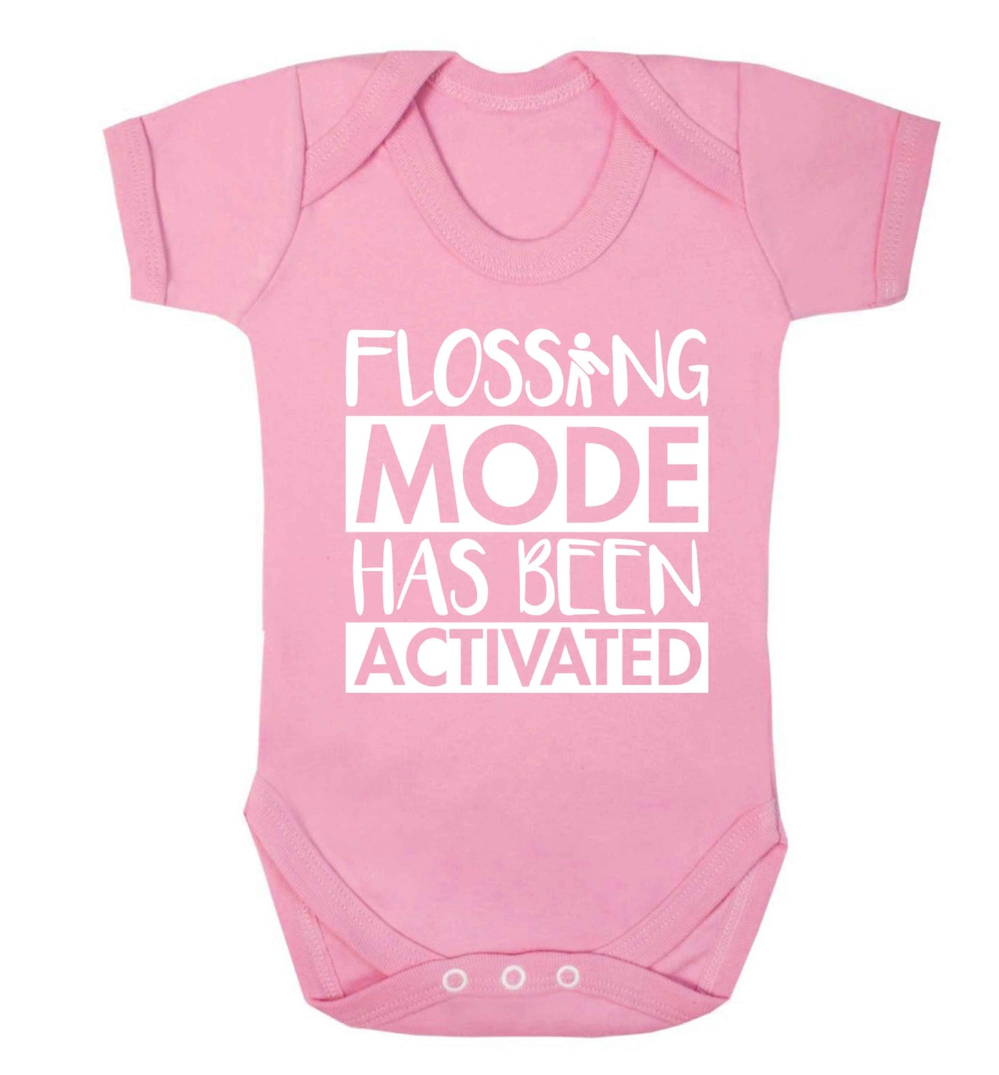 Flossing mode has been activated Baby Vest pale pink 18-24 months