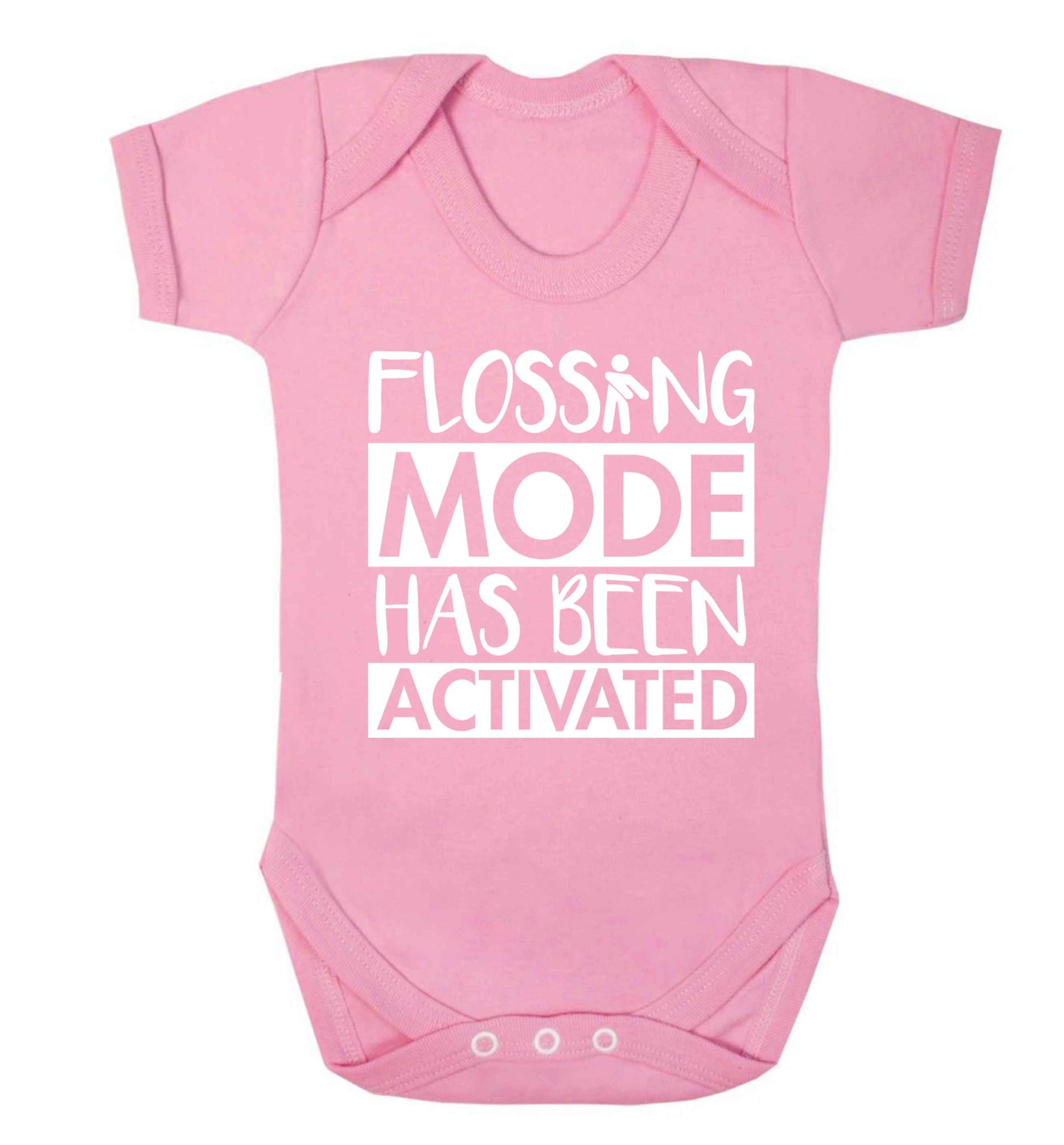 Flossing mode has been activated Baby Vest pale pink 18-24 months