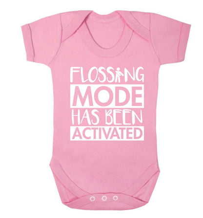 Flossing mode has been activated Baby Vest pale pink 18-24 months