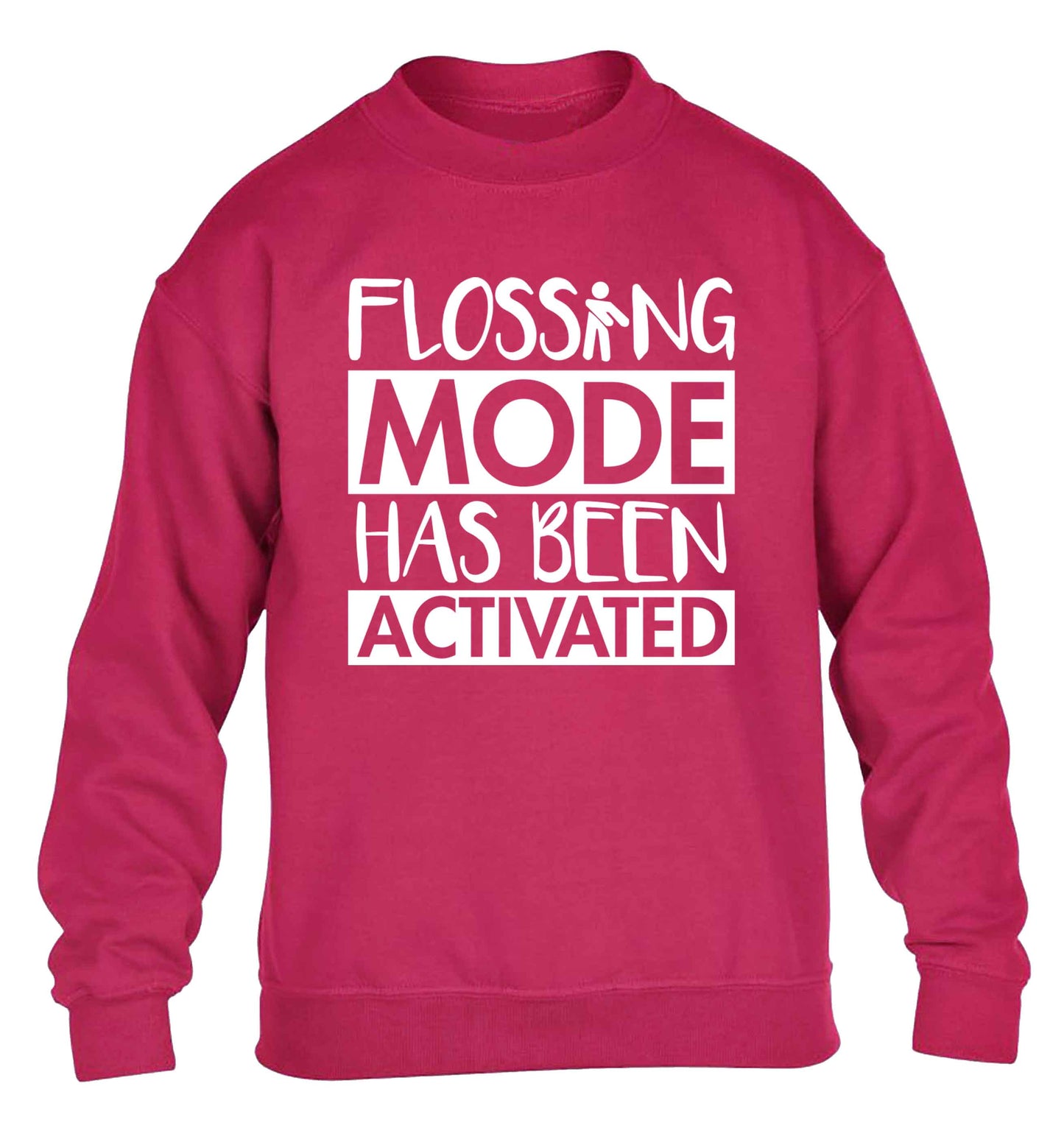 Flossing mode has been activated children's pink sweater 12-13 Years