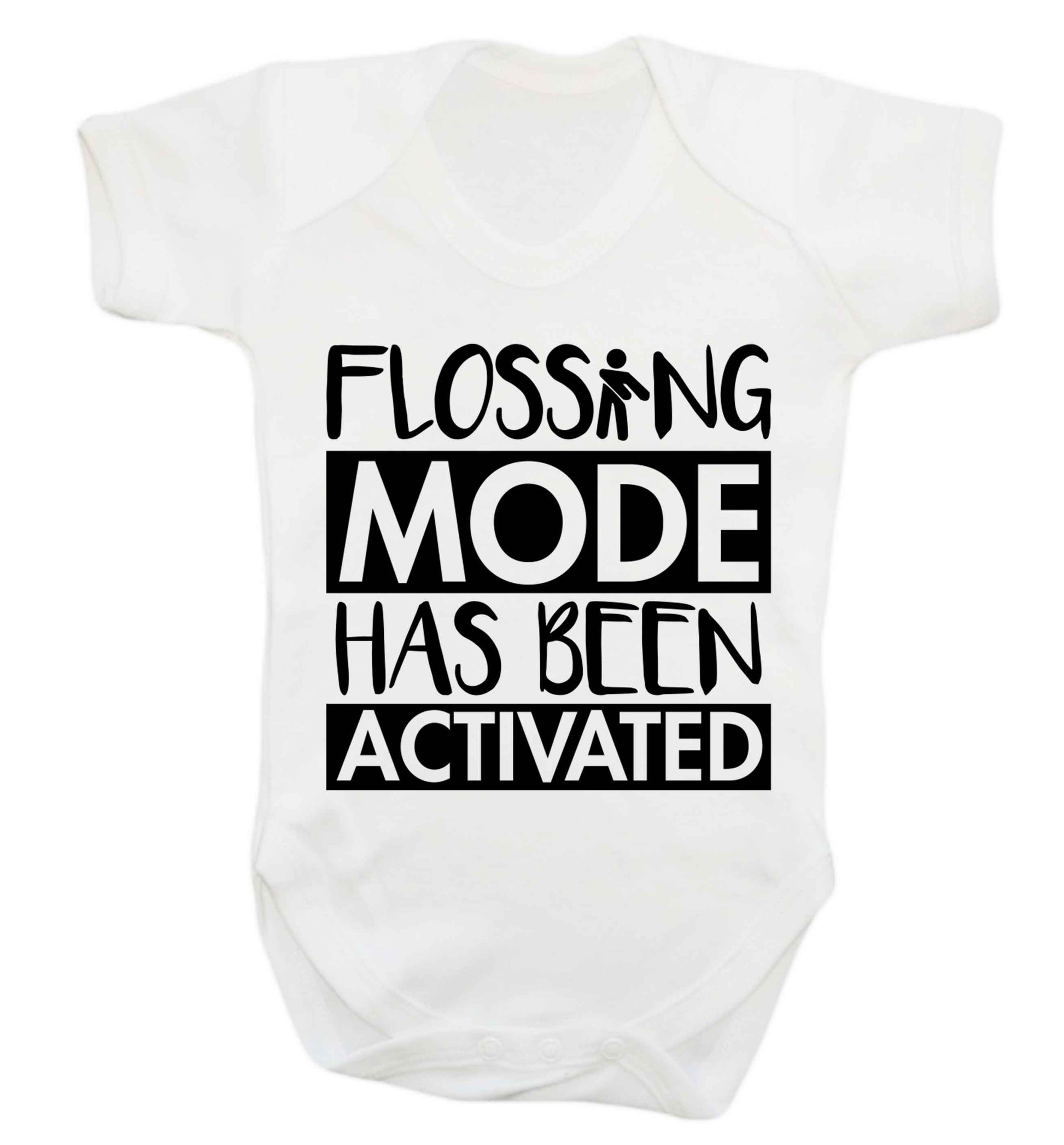 Flossing mode has been activated Baby Vest white 18-24 months