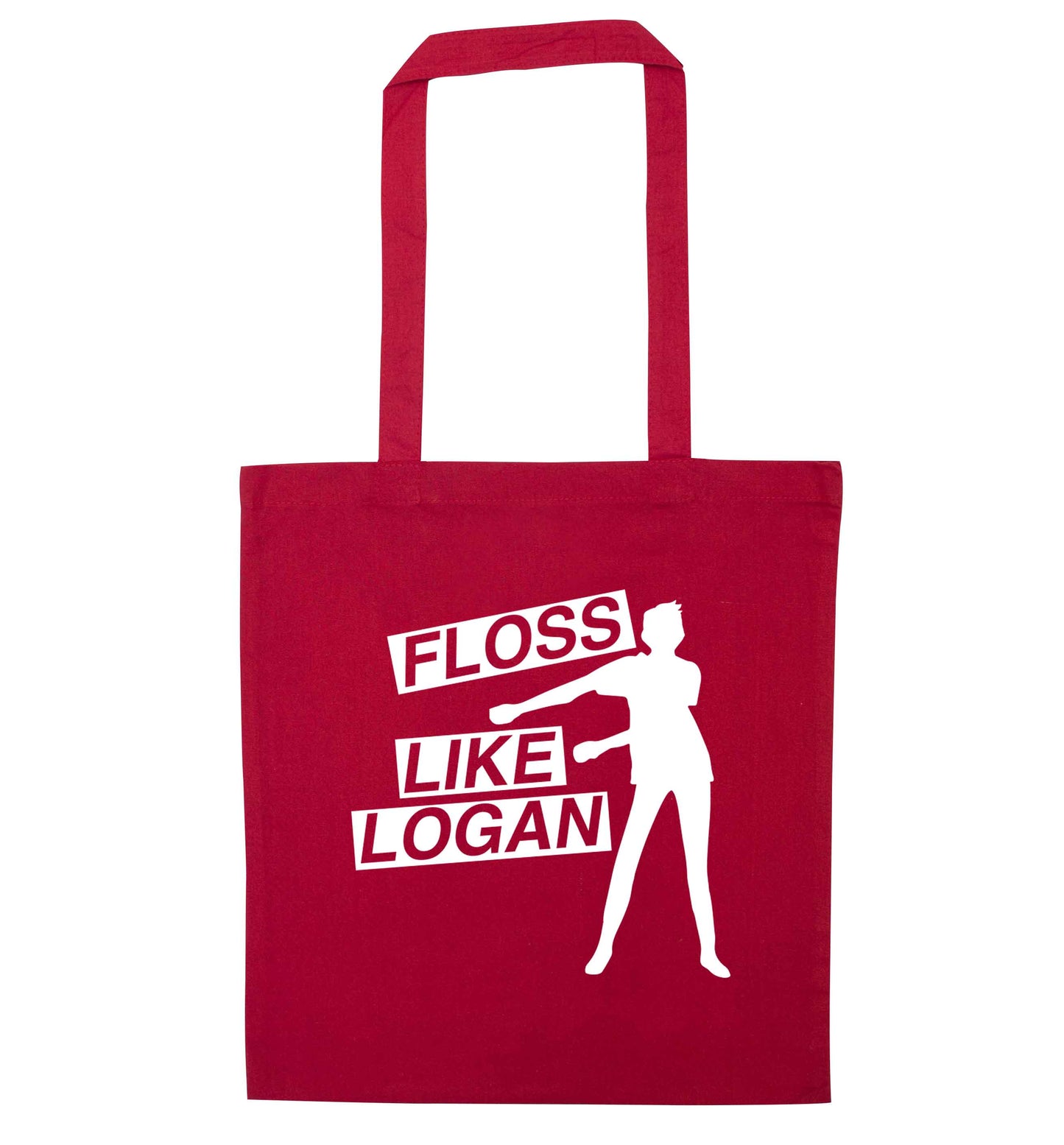 Personalised floss like (male version) red tote bag