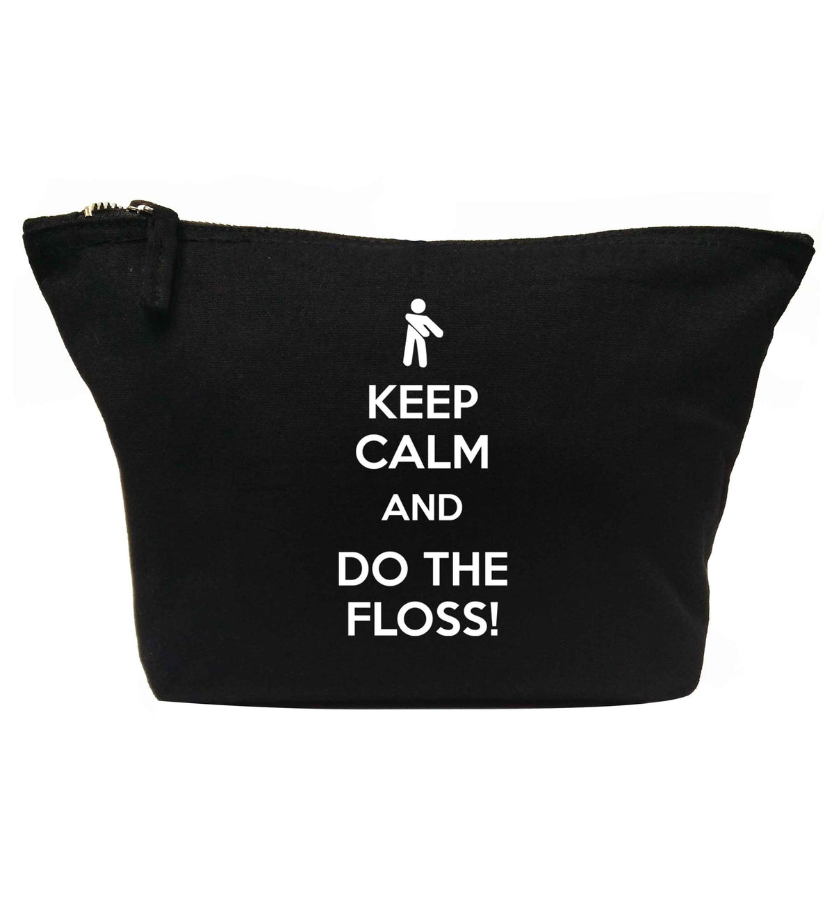 Keep calm and floss on | makeup / wash bag